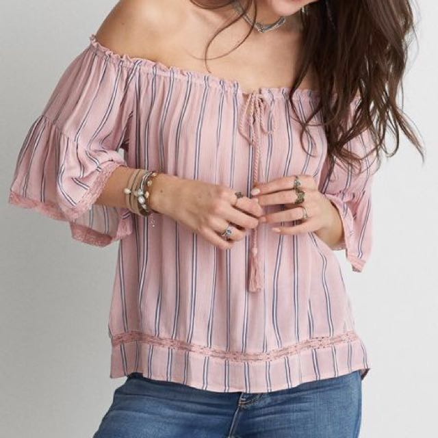 American eagle off shoulder sweater shop