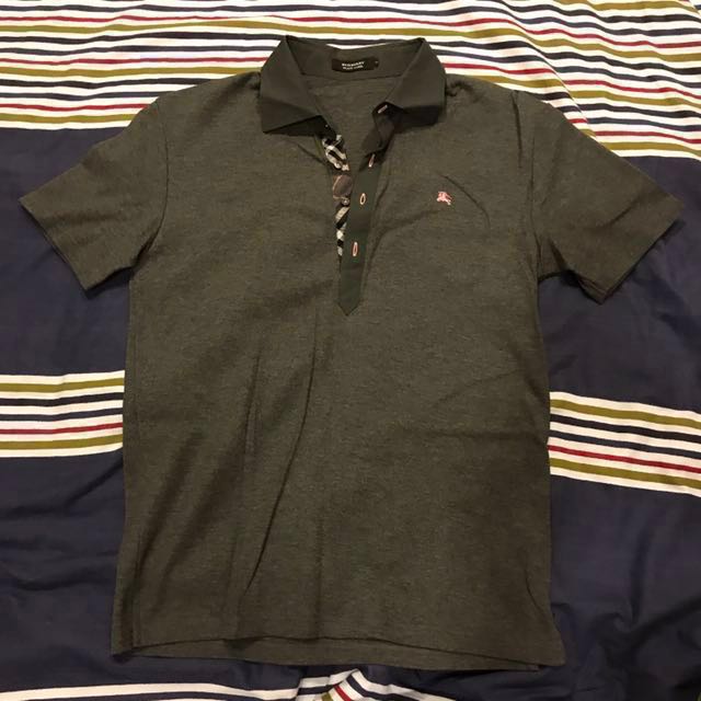 authentic burberry polo shirt