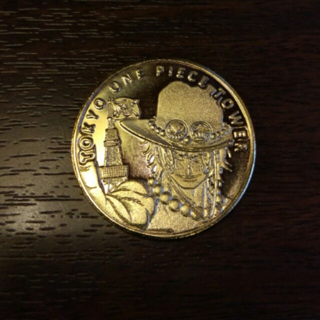 Authentic One Piece Coin From Japan Tokyo Tower Ace Coin Toys Games Others On Carousell