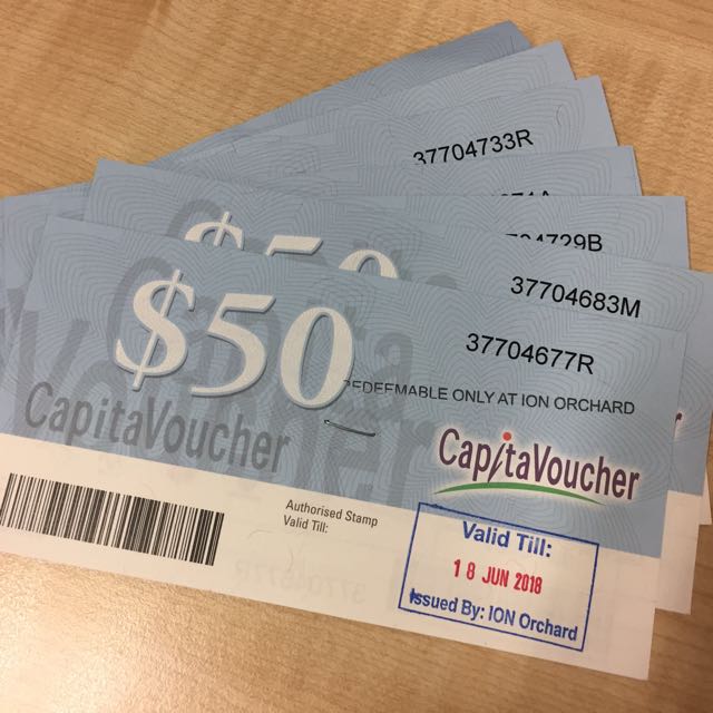 Capitaland Vouchers (used in ION), Tickets & Vouchers, Vouchers on
