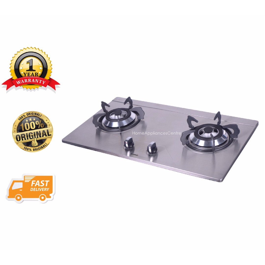 Two Burner Stainless Steel Gas Cooktop khind 2 burner stainless steel gas stove hb802s kitchen appliances on carousell