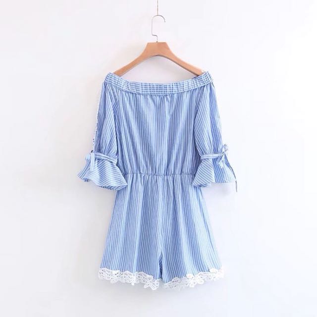 light blue rompers