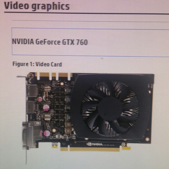 Nvidia GTX 760 graphics card, Computers & Tech, Parts & Accessories