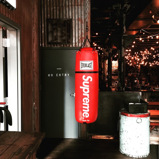 supreme punching bag