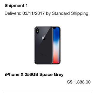 iPhone X 256GB Space Grey
