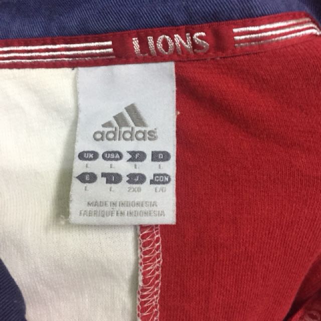 ADIDAS BRITISH LIONS RUGBY JERSEY, Men's Fashion, Tops & Sets, Tshirts