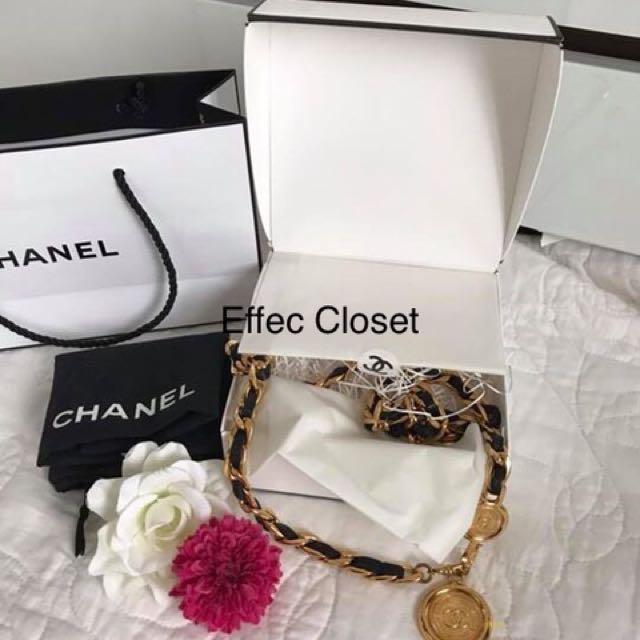 Authentic Chanel Party Belt in black