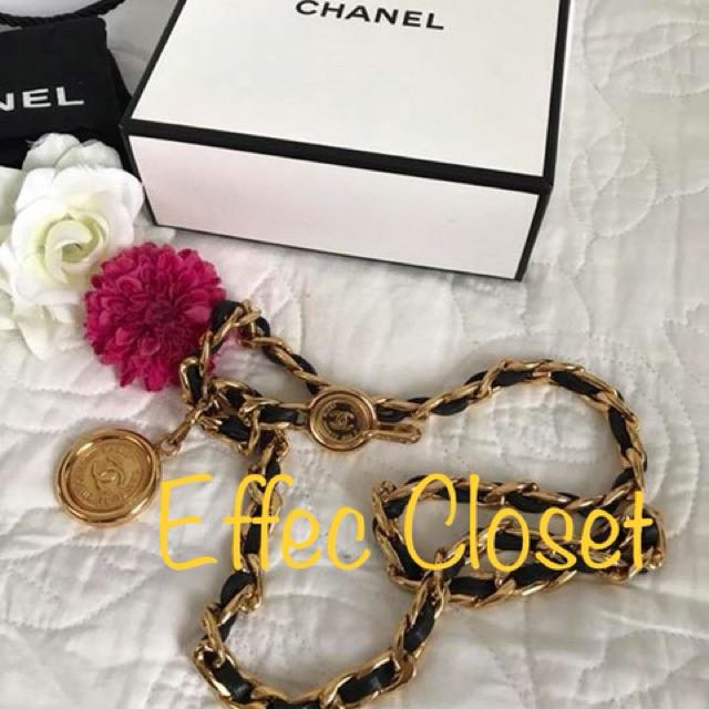 Authentic Chanel Party Belt in black