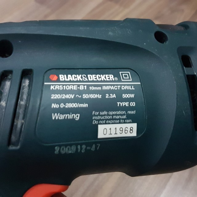 DIY ** BLACK & DECKER HAMMER DRILL - BD142 - 240 V - 500 Watt