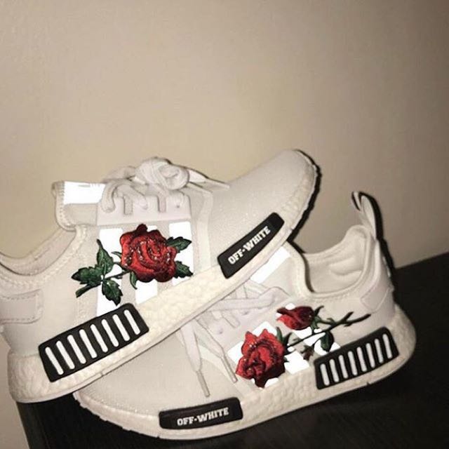 adidas nmd off white flower
