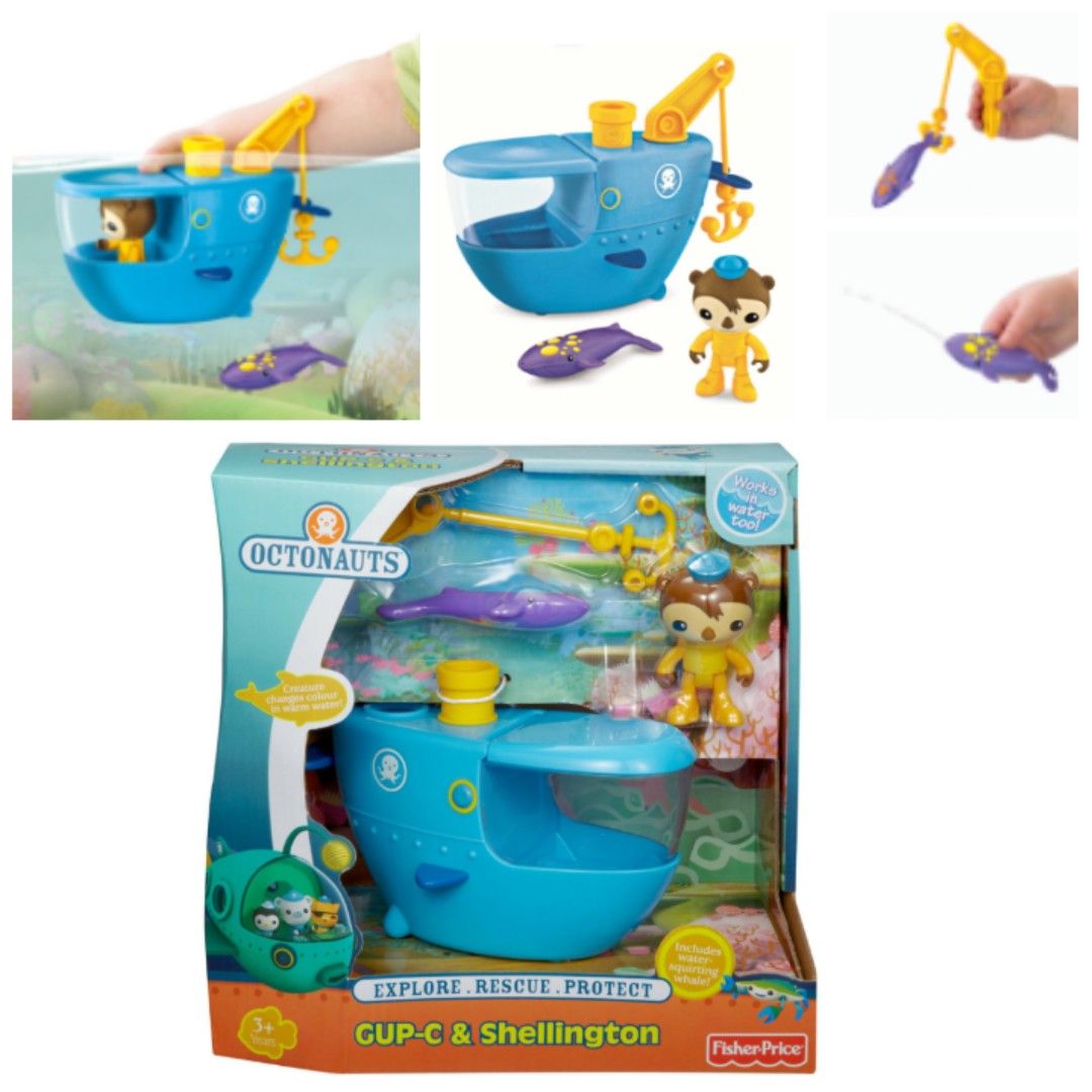 Octonauts Gup C with Shellington Figure and Whale 