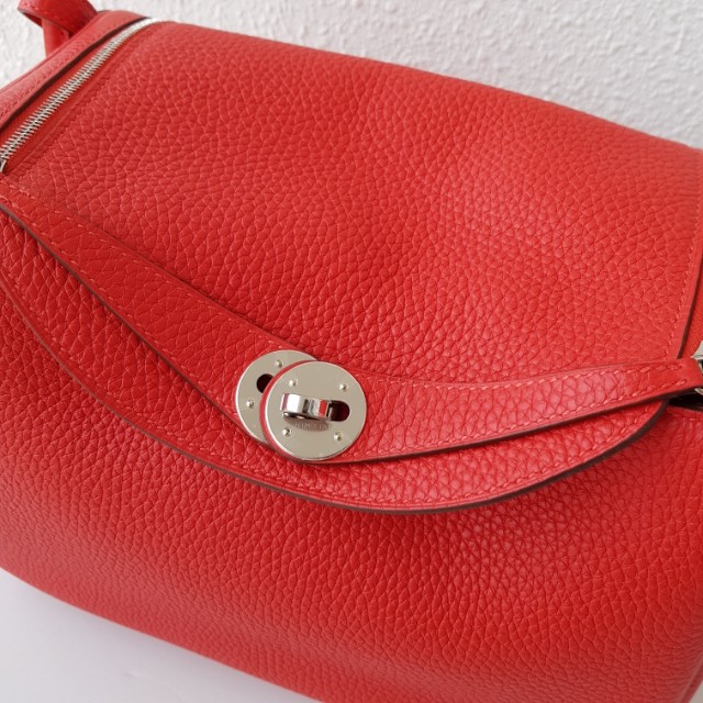 Hermes Lindy 26 Rouge Tomate  SacMaison ~ branded luxury