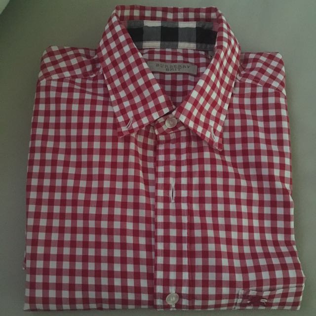 BURBERRY Brit Red Gingham Shirt
