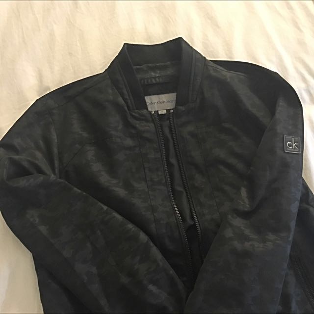 calvin klein camo jacket