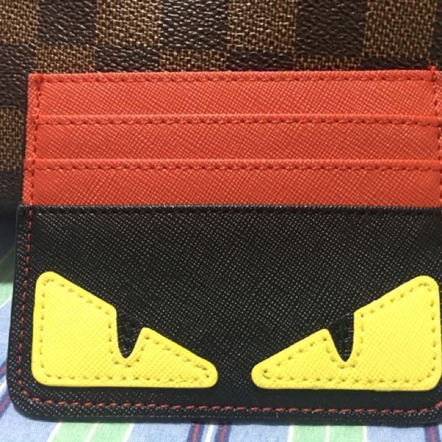 fendi monster card holder