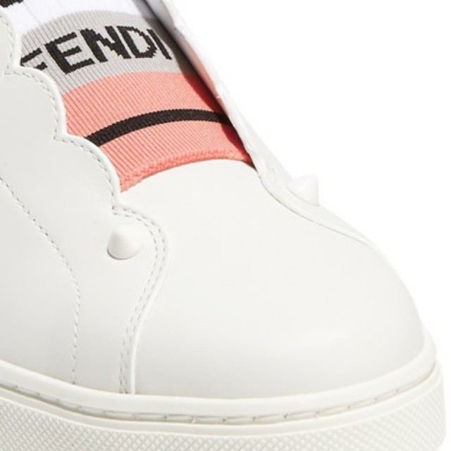 Fendi scalloped skate sneakers shop