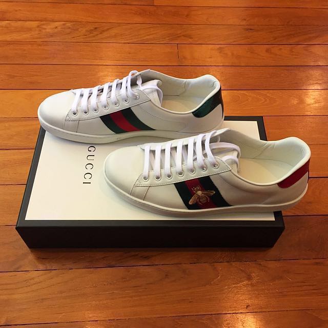 gucci bee sneakers mens