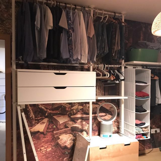 Ikea Stolmen Clothing Storage System Furniture Shelves Drawers