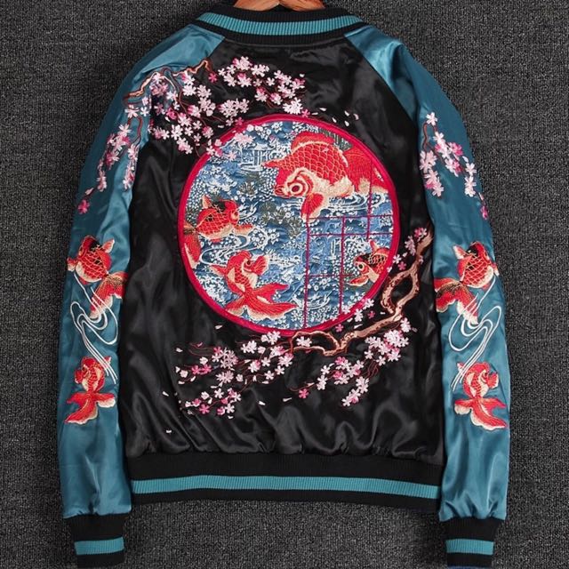 Cherry blossom clearance bomber jacket