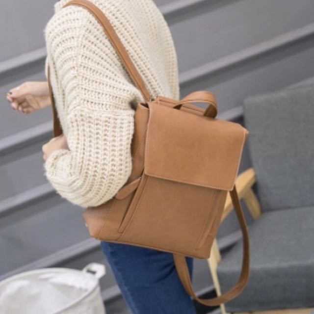 Square backpack deals korean