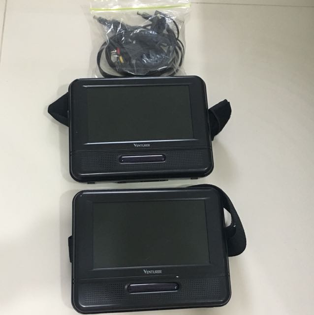 Portable Dvd Player For Car With Velcro Straps, Car Accessories on