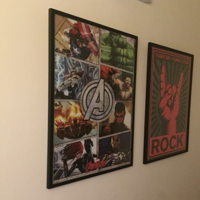 Poster (Category: Frames & Pictures) located in Kuala Lumpur. Submitted by kemasalmari (Listing ID 134709365, Image 3). Description: Limited edition Tune up . Turn loud ROCK 94cm x 64cm Comes with glass cover and wood frame.