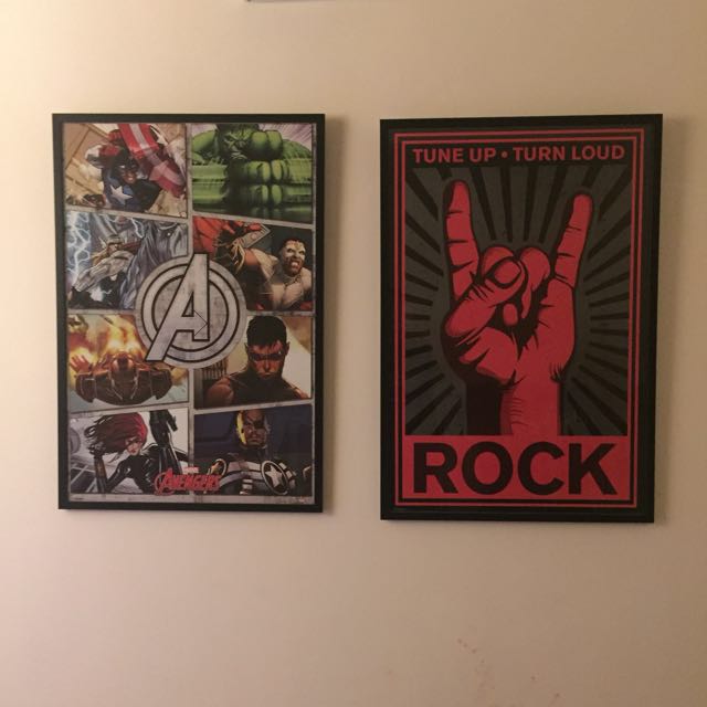 Poster (Category: Frames & Pictures) located in Kuala Lumpur. Submitted by kemasalmari (Listing ID 134709365, Image 2). Description: Limited edition Tune up . Turn loud ROCK 94cm x 64cm Comes with glass cover and wood frame.