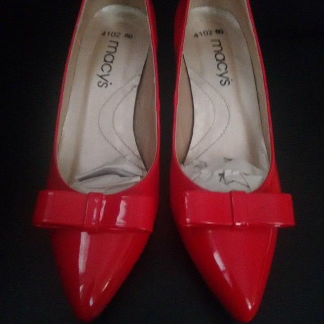 macys womens red shoes