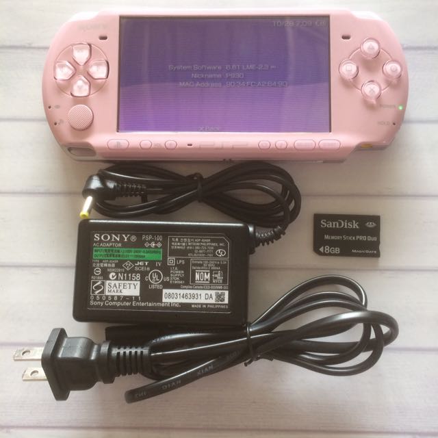 Sony PSP 3000 Blossom Pink, Video Gaming, Video Game Consoles, PlayStation on Carousell