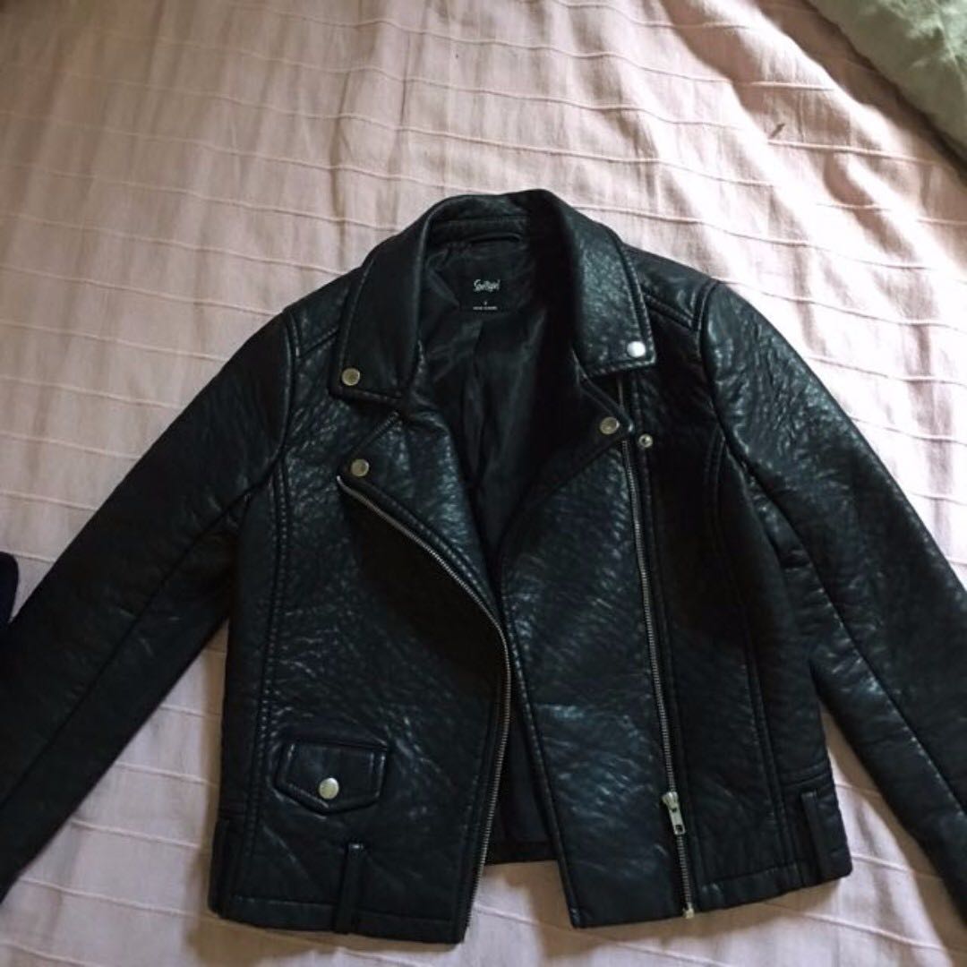 Sportsgirl Leather Jacket 10 Women S Fashion Clothes On Carou
