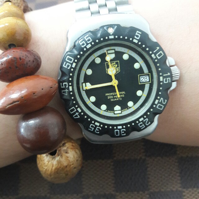 Tag Heuer F1 Midsize Black And Yellow Men S Fashion Accessories On Carousell