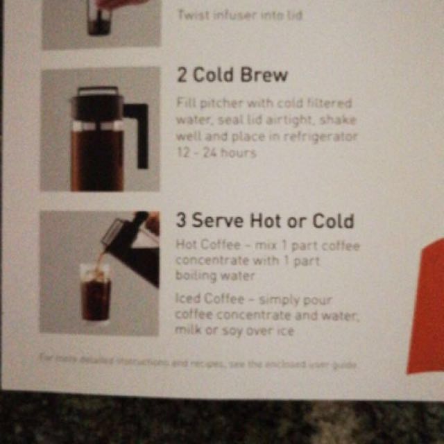 Takeya Cold Brew Iced Coffee Maker 1 Quart, Home Appliances on Carousell