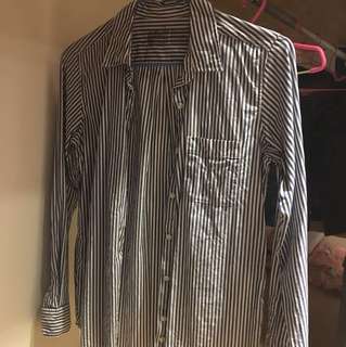 無印良品線條襯衫S