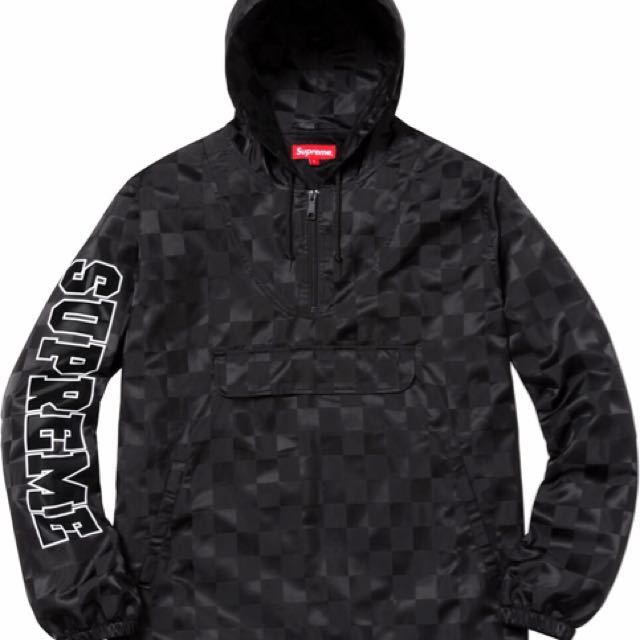 supreme checkered hoodie