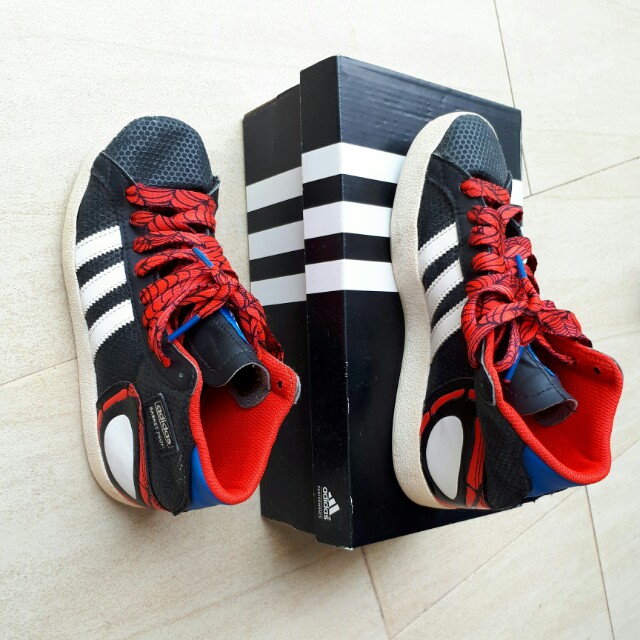 Adidas Kids Spiderman Basketball Shoes Sports Sports Games