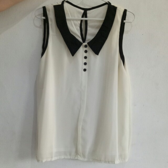 Baju Atasan Tanpa Lengan Fesyen Wanita Pakaian Wanita Di Carousell