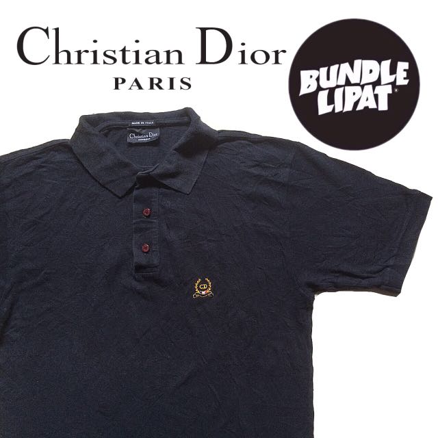 Christian Dior Men s Polo Collar Shirt T Shirt Size Fits M L
