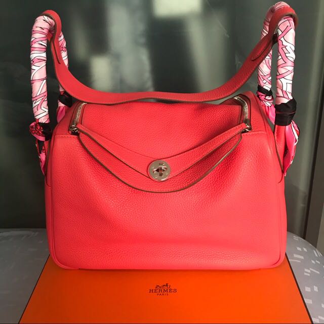 Hermes Lindy 30 Rose Jaipur Clemence – Now You Glow
