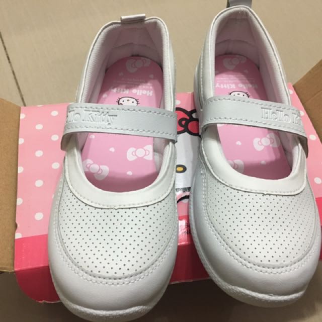 Hello Kitty White School Shoe, Babies 