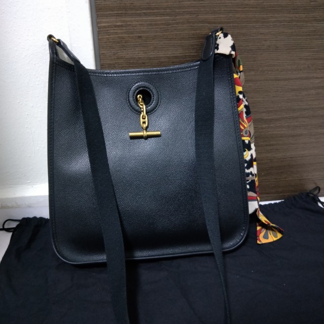 hermes black crossbody