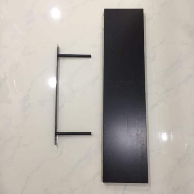 Ikea Lack Shelf Black Brown 110cm On Carousell