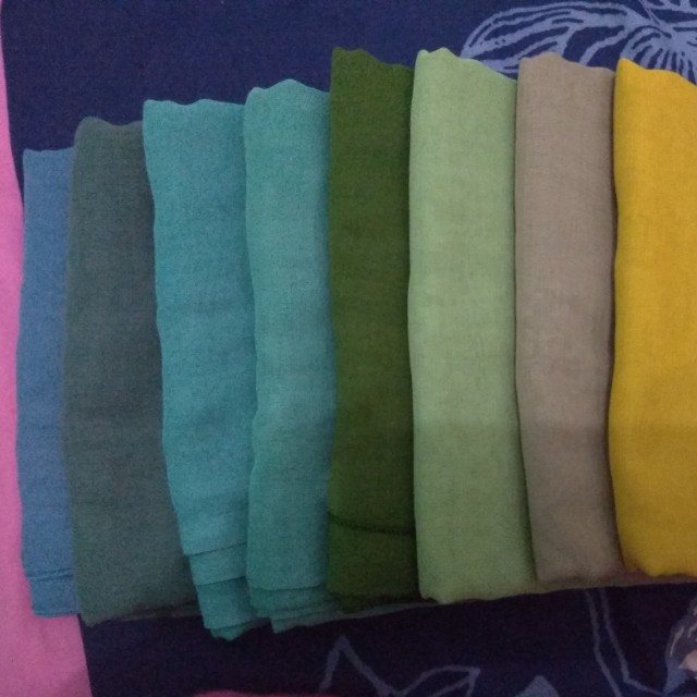 Kerudung Segiempat Paris Berbagai Warna Womens Fashion Muslim
