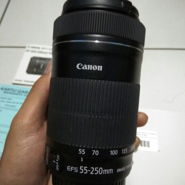 lensa canon 55 250 is stm