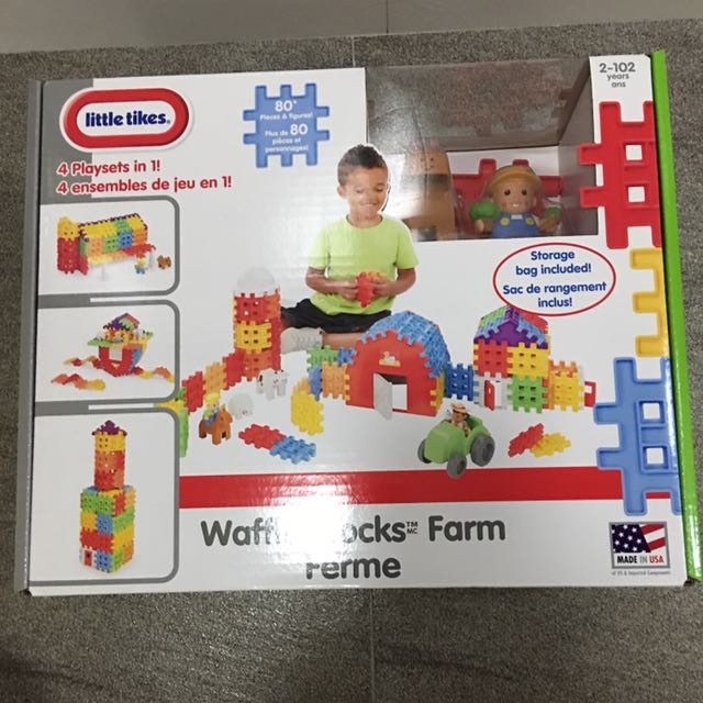 waffle blocks farm set