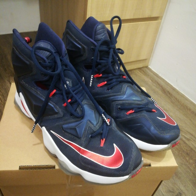 Nike Lebron James Xiii 13 Blue/Red, Men'S Fashion, Footwear, Sneakers On  Carousell