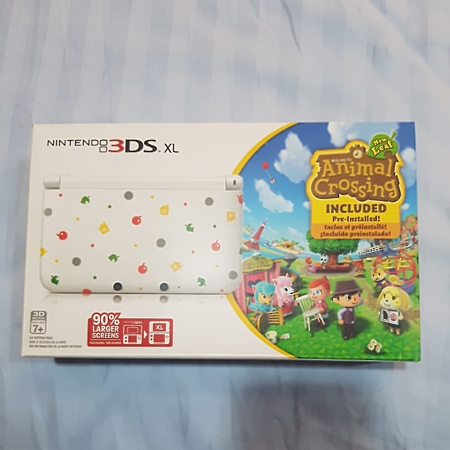 nintendo 3ds xl animal crossing edition