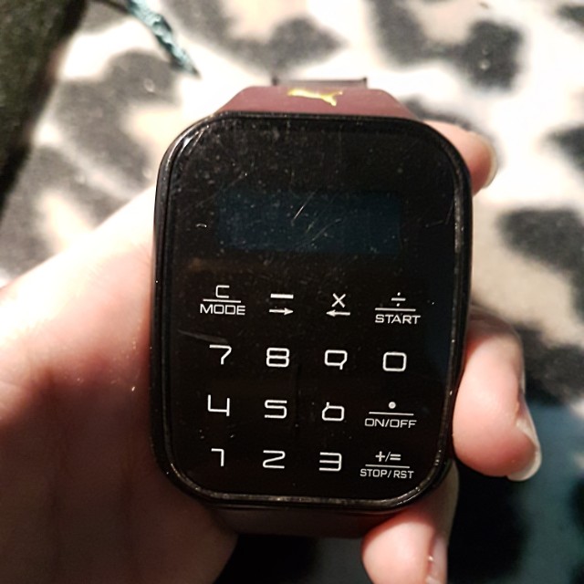 puma calculator watch