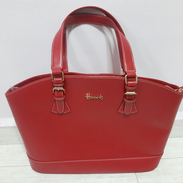 Red harrods bag outlet