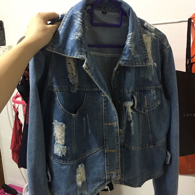 jeans jacket cutting