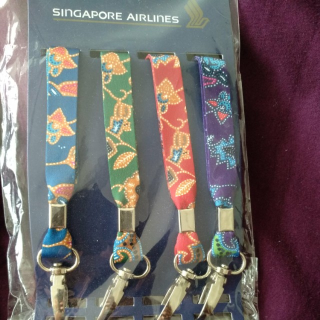 Singapore Airlines Batik Lanyard, Hobbies & Toys, Stationery & Craft ...